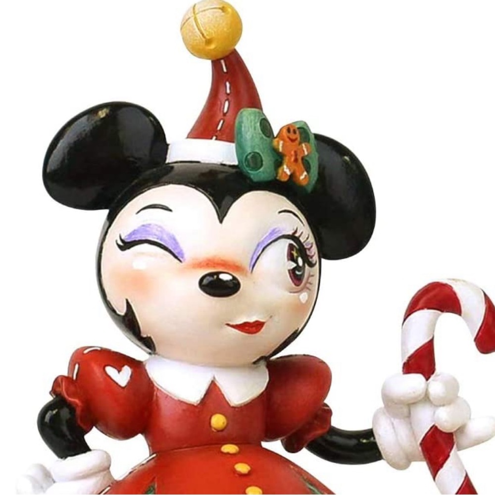 Enesco The World of Miss Mindy Christmas Minnie Mouse with Candy Cane Figurine🎄